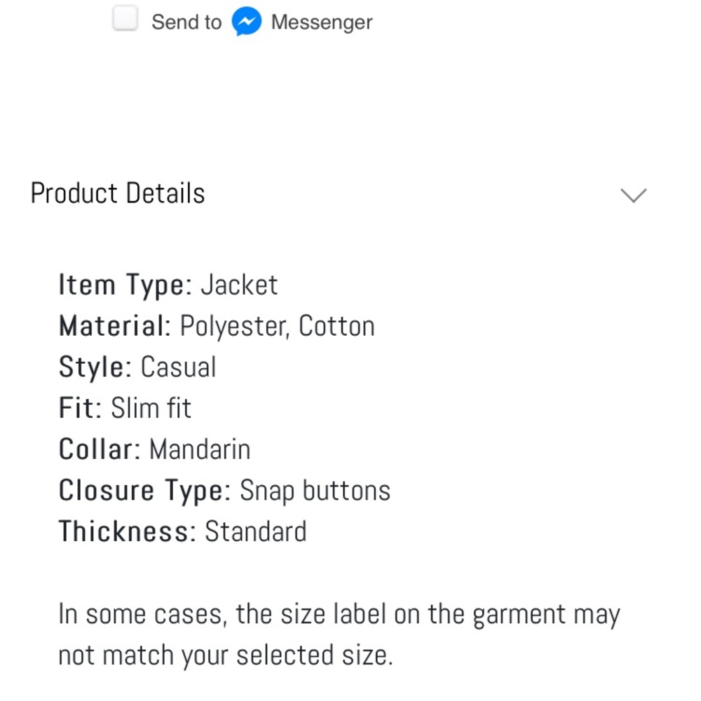 NWOT Button down jacket - Picture 4 of 5